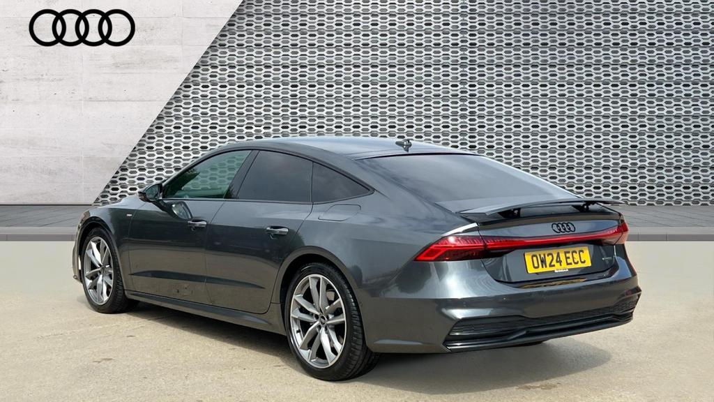 Audi A7 hybrid Rear Side View