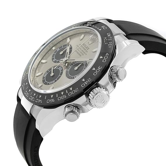 Rolex Cosmograph Daytona White Gold Rubber Band crown