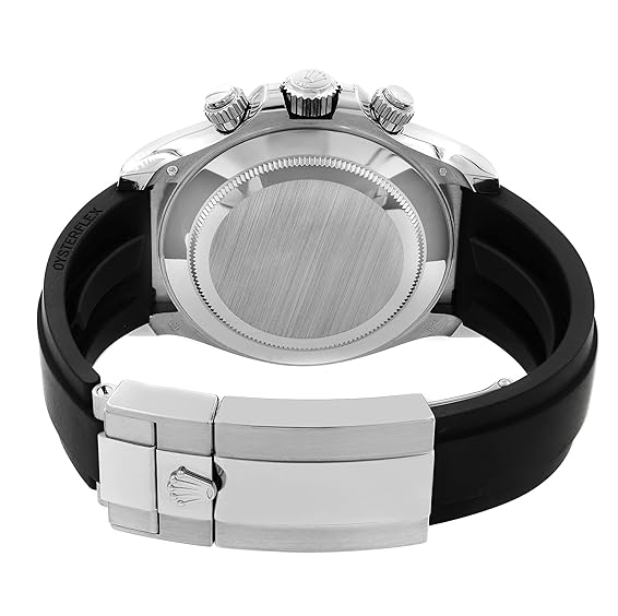 Rolex Cosmograph Daytona White Gold Rubber Band clasp, back case