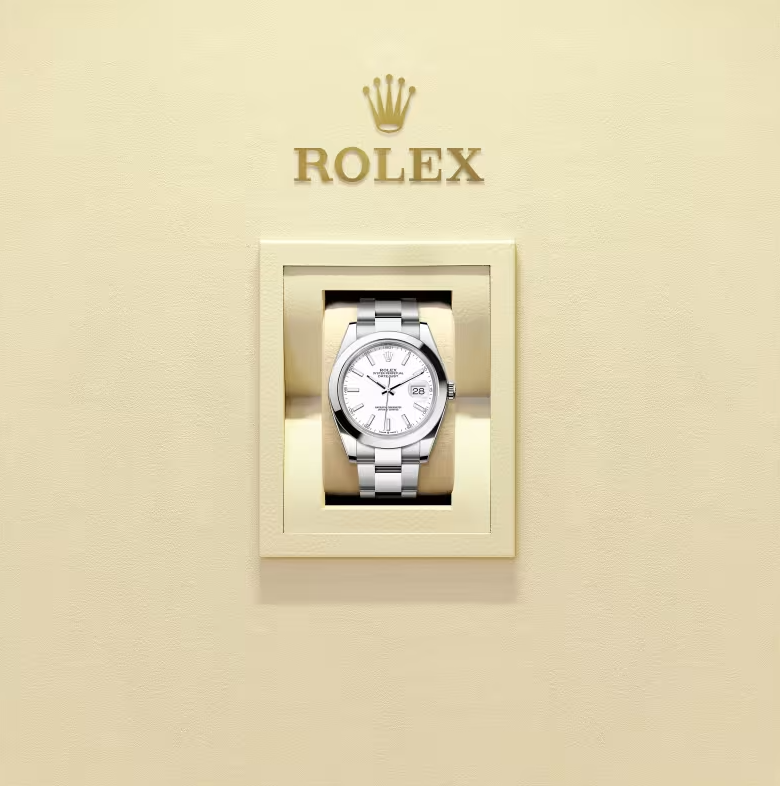 Rolex Datejust 41 Oystersteel White Dial – Image 6