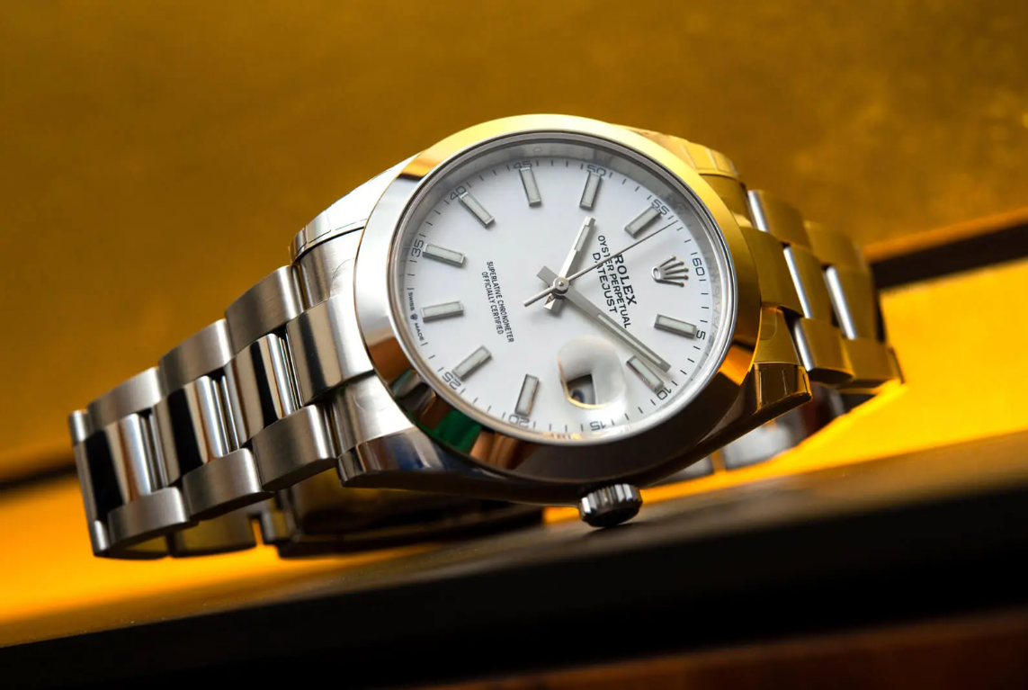 Rolex Datejust 41 Oystersteel White Dial dial