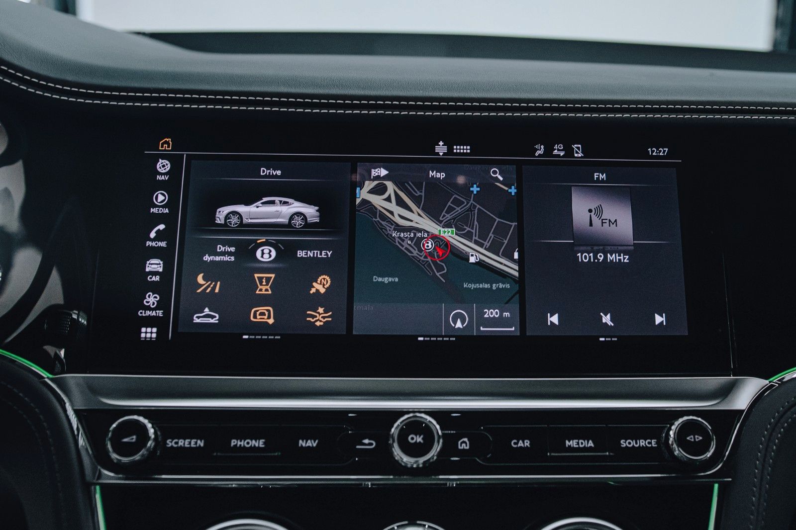 Bentley Continental GT panel board