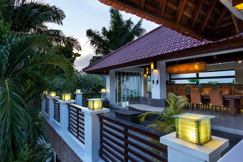 Bali Indonesia Villa balcony
