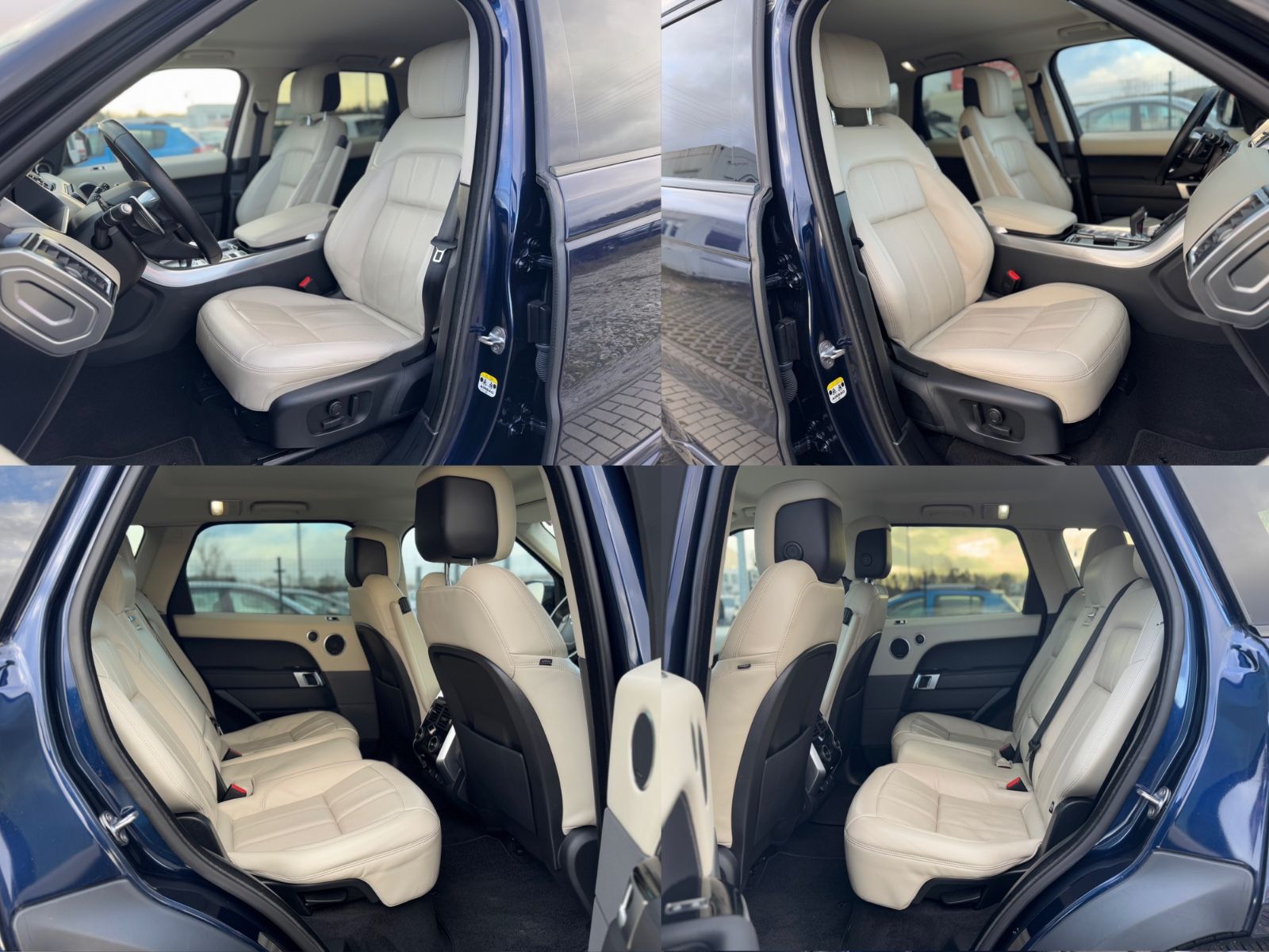 Land Rover Range Rover interior, front seat, rear seats