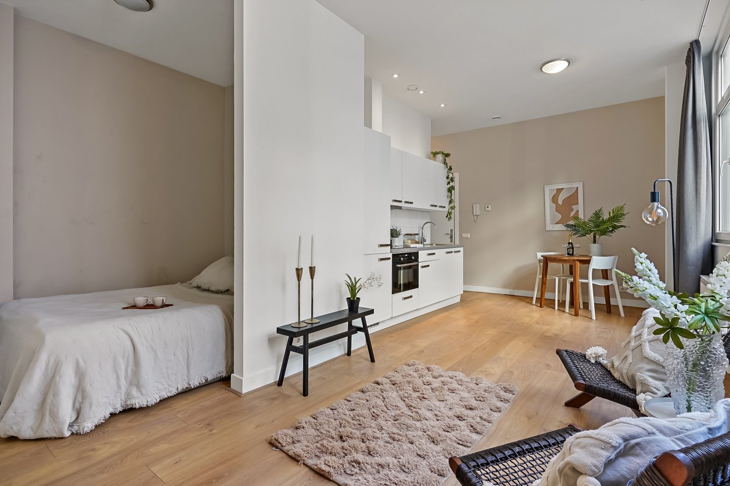 Hague Netherlands Apartment living room, bedroom